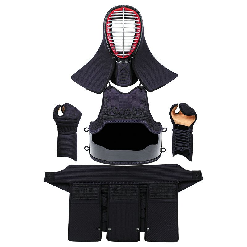 剣道防具一式 武神4.5mm刺 剣道防具一式 □中高一般用□送料無料☆面紐胴紐